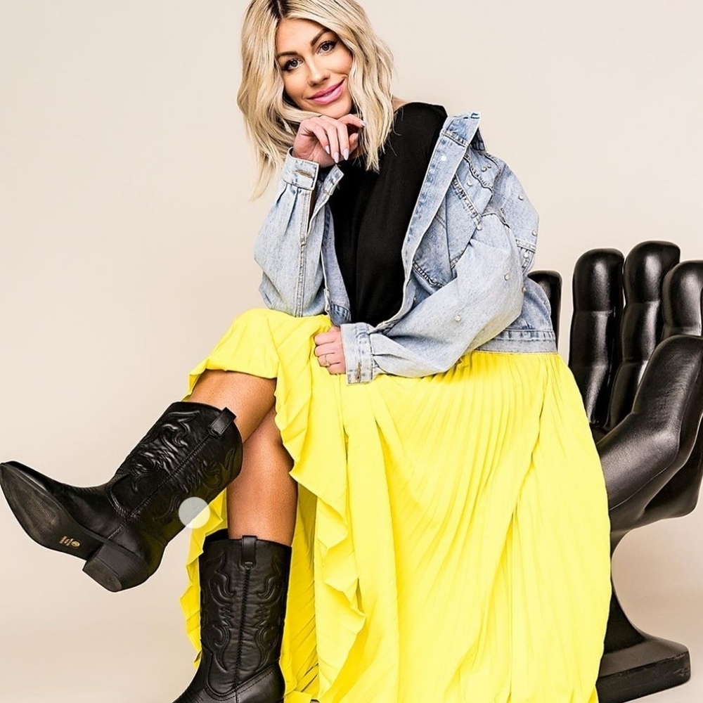 Express Neon Yellow Maxi Skirt